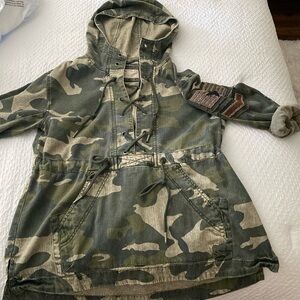 Free People camo jacket